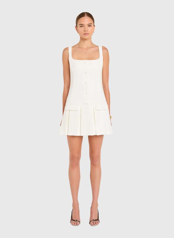 Amanda Uprichard Courtney Dress - Ivory Amanda Uprichard Courtney Dress - Ivory