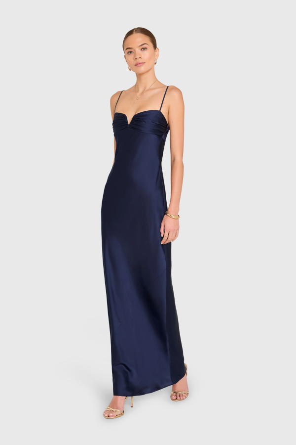 Amanda Uprichard Ira Maxi Dress - Ink