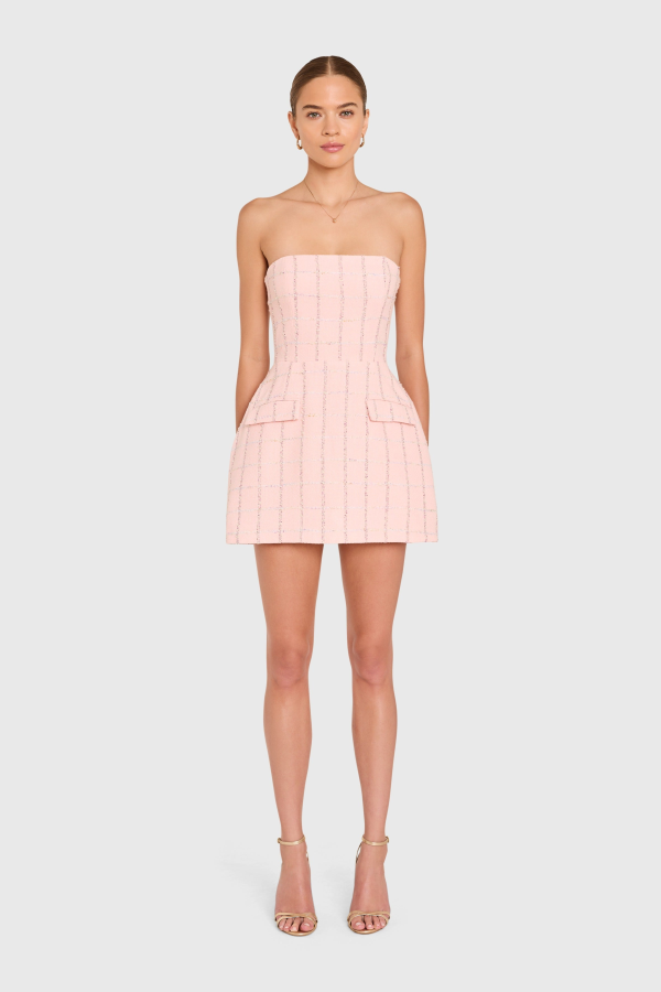 Amanda Uprichard Strapless Bethany Romper - Mochi