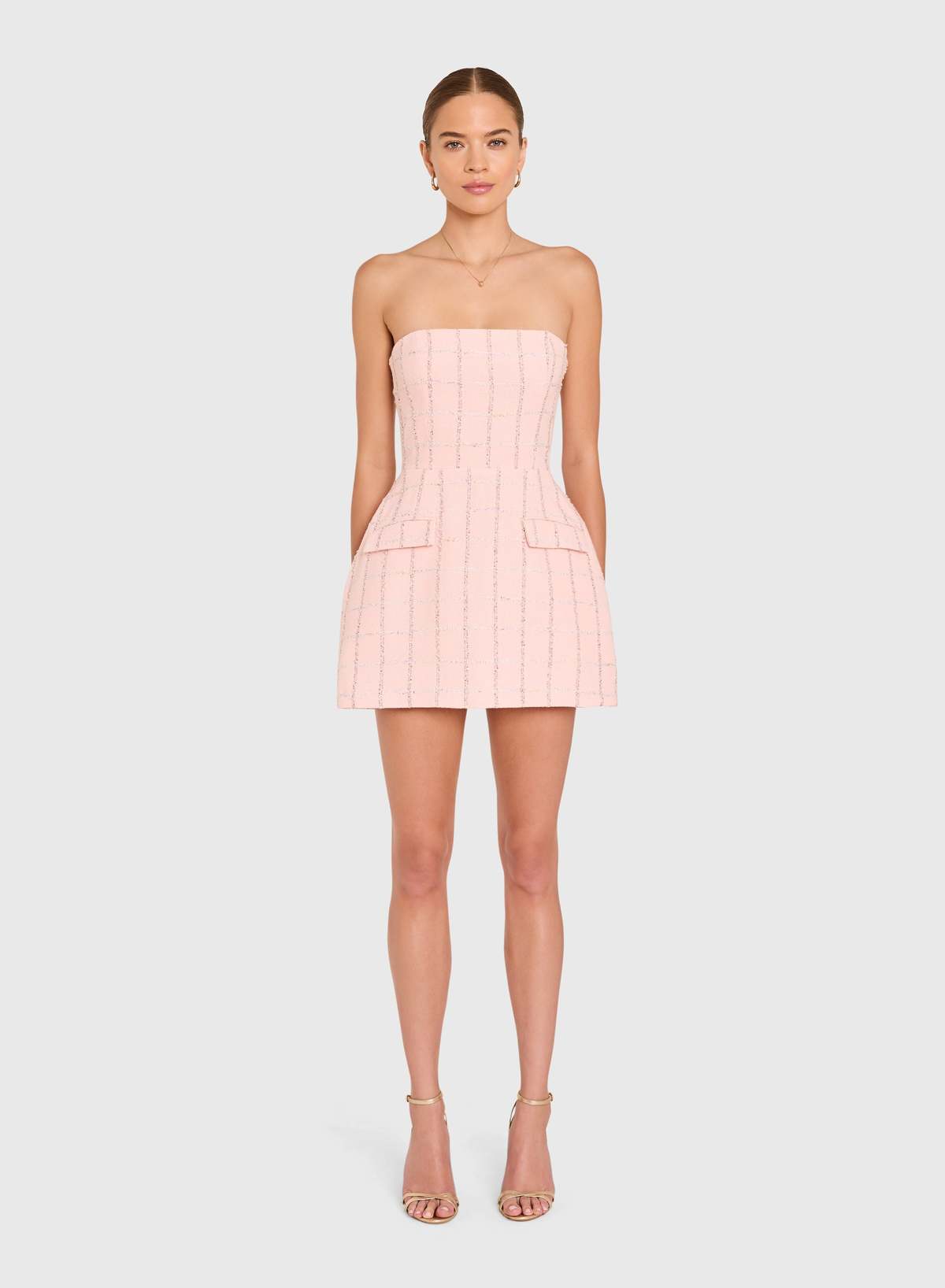 Amanda Uprichard Strapless Bethany Romper - Mochi - Image 1 of 4