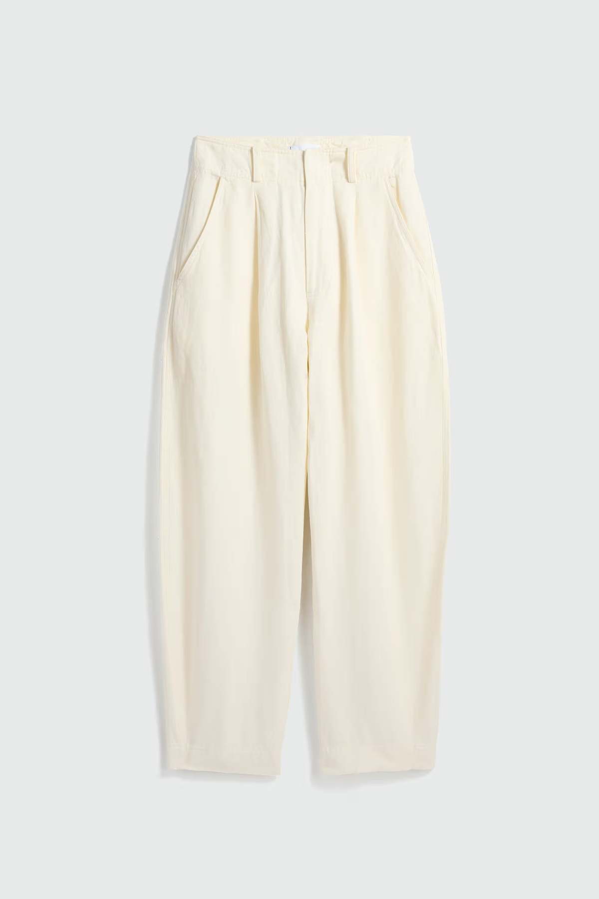Apiece Apart Bari Crop Trouser - Cream - Image 3 of 3