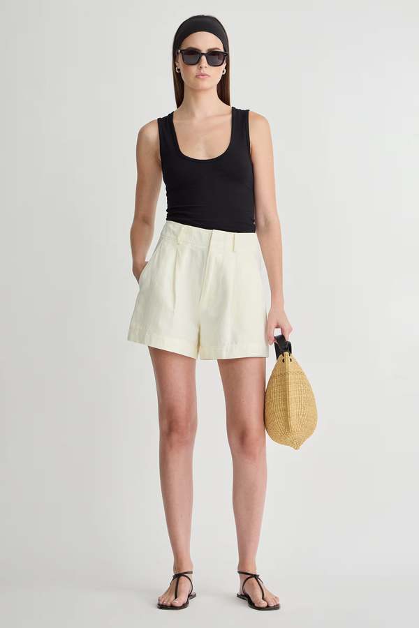 Apiece Apart Bari Shorts - Cream