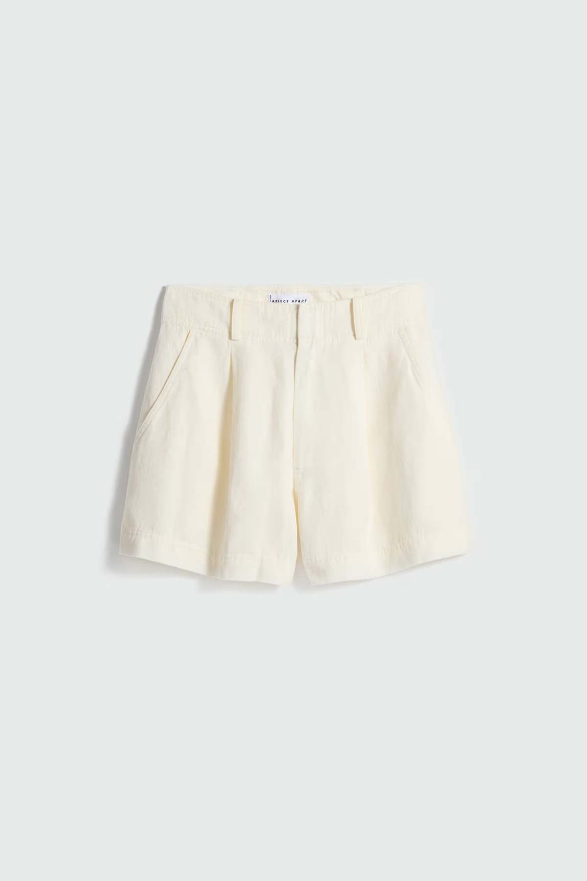Apiece Apart Bari Shorts - Cream - Image 2 of 2