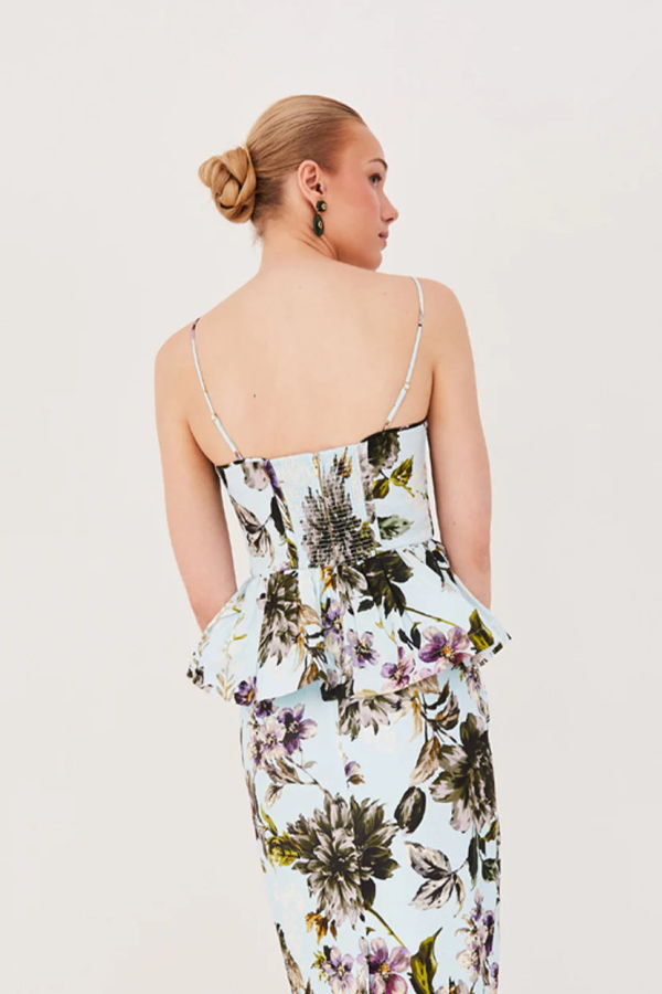 Cara Cara Alba Top - Margaux Bloom Blue