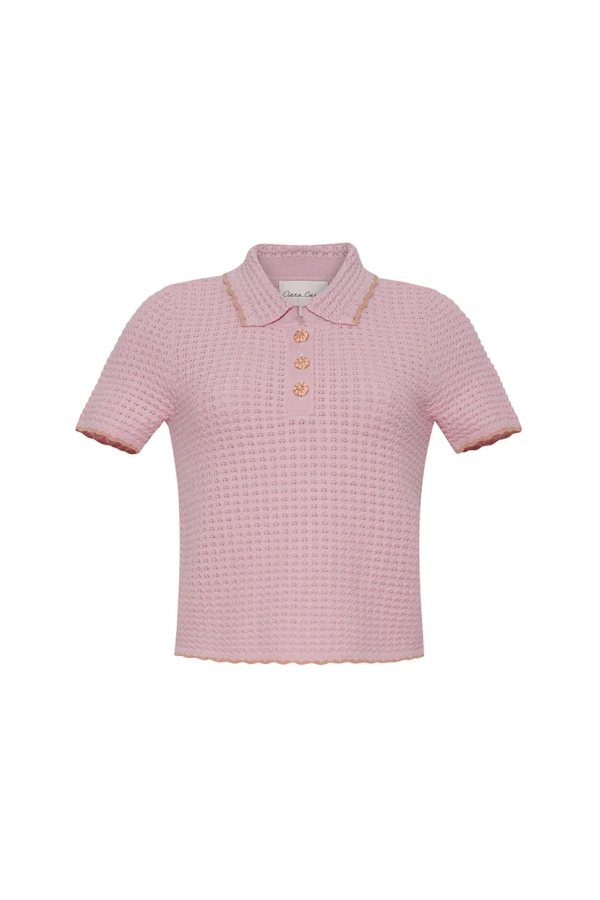 Cara Cara Melody Polo Sweater - Light Pink
