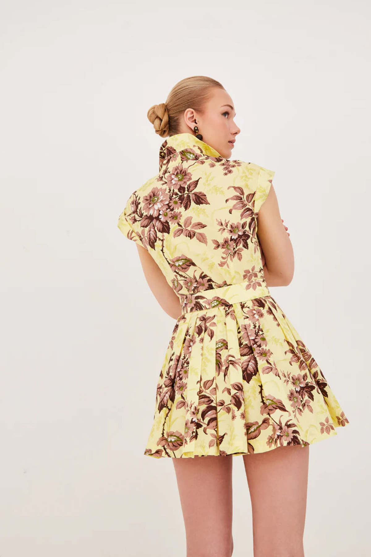 Cara Cara Octavia Mini Dress - Windsor Lemon - Image 2 of 3