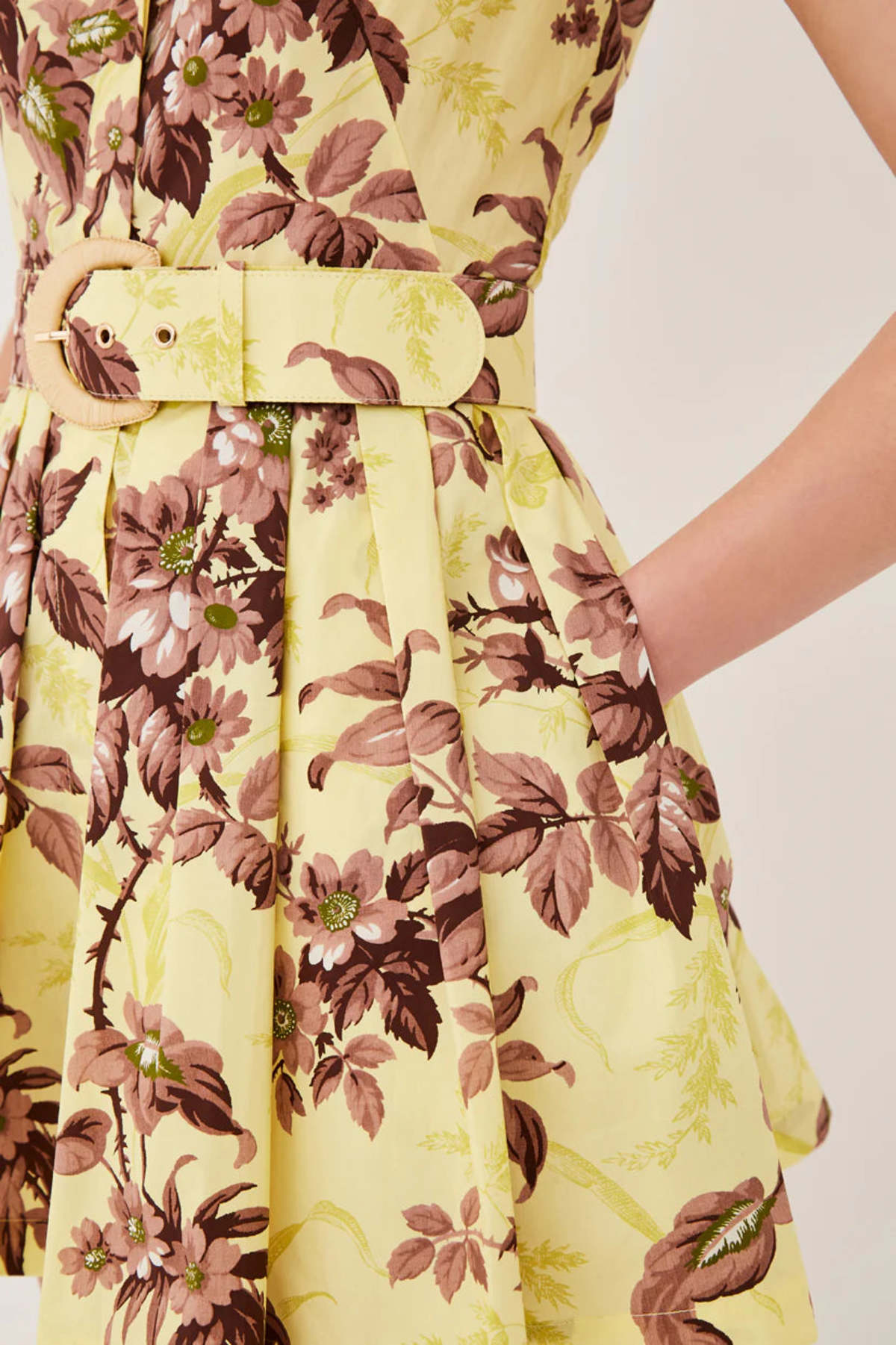 Cara Cara Octavia Mini Dress - Windsor Lemon - Image 3 of 3