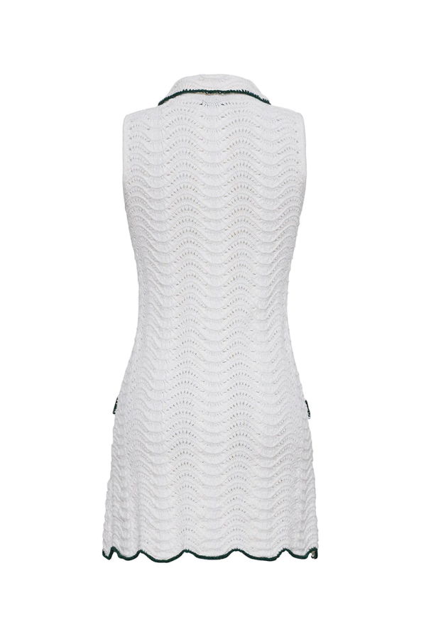 Cara Cara Sheena Mini Dress - Ivory/Green Wave
