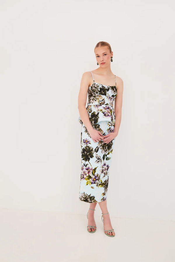 Cara Cara Sienna Skirt - Margaux Bloom Blue