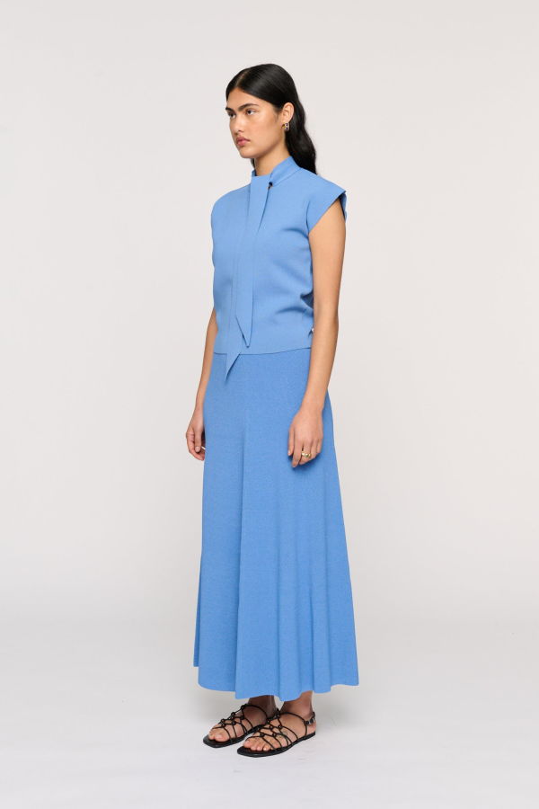 Clea Hudson Knit Skirt - Delphinium
