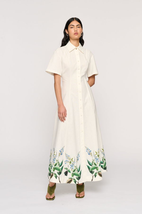 Clea Myra Shirt Dress - Laurel Bloom