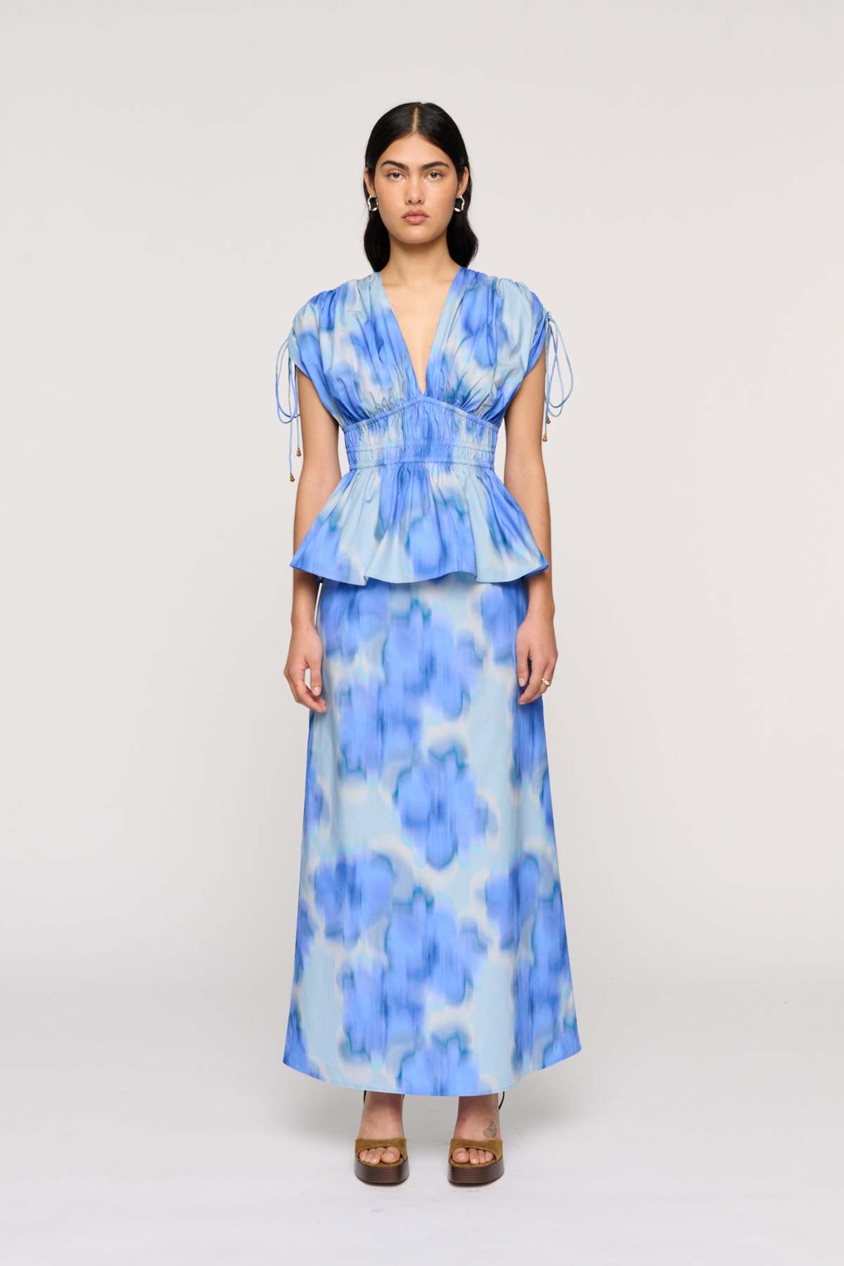 Clea Savannah Top - Floralis Blue - Image 1 of 4