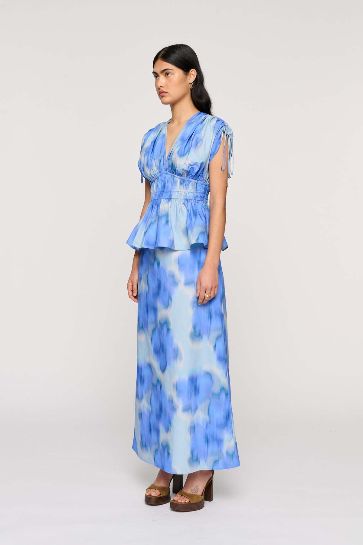 Clea Savannah Top - Floralis Blue - Image 3 of 4