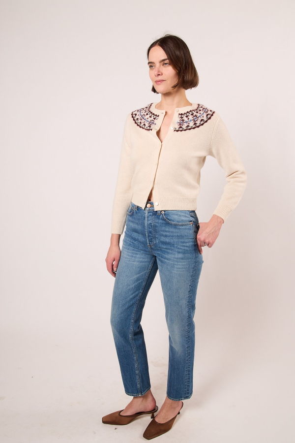 DÔEN Olympe Cashmere Cardigan - Cottage