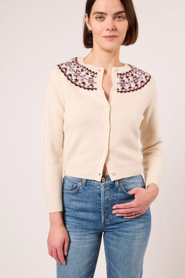 DÔEN Olympe Cashmere Cardigan - Cottage