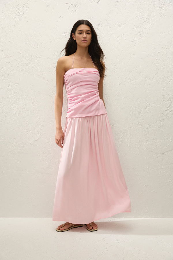 Faithfull The Brand Notte Maxi Dress - Pink