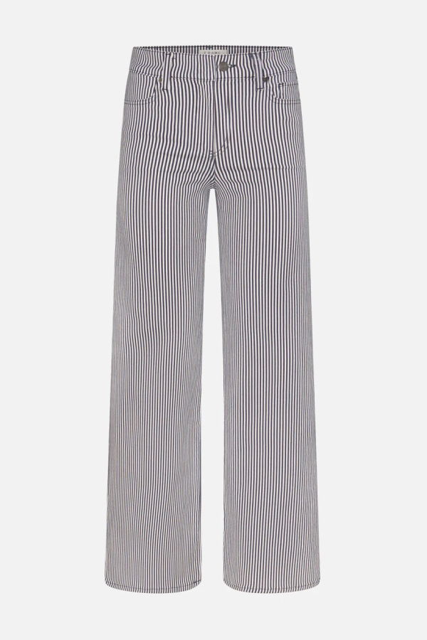 Frame Le Slim Palazzo Jeans - Navy Stripe
