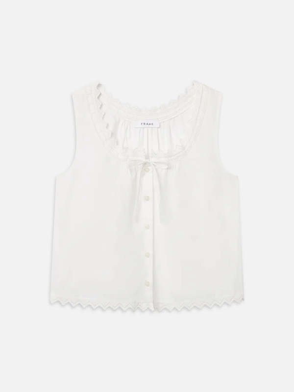 Frame Serene Tank Top - White