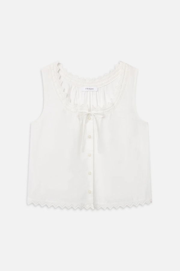 Frame Serene Tank Top - White