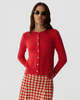 Guest in Residence Compass Jane Cardigan - Scarlet - Thumbnail 1