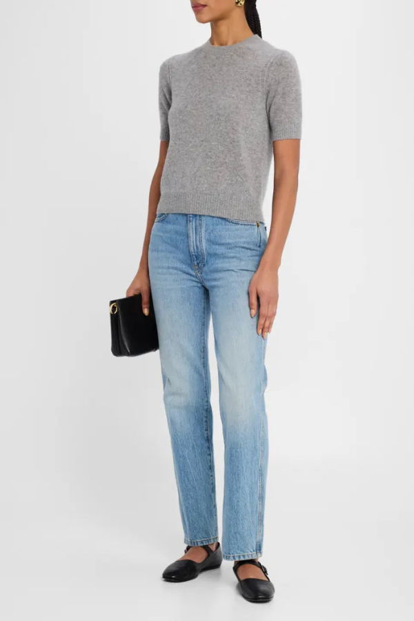 Guest in Residence Sweater Tee - Heather Grey