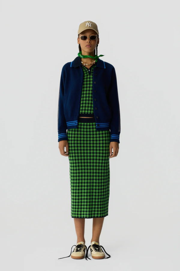 Guest in Residence Varsity Jacket Sweater - Navy