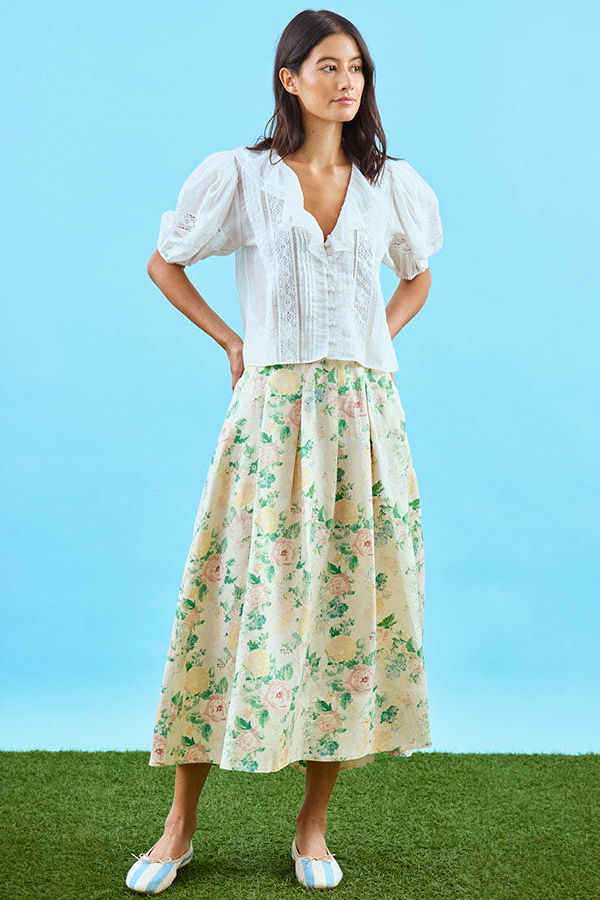 Hunter Bell Alexis Skirt - Garden Rose Peony