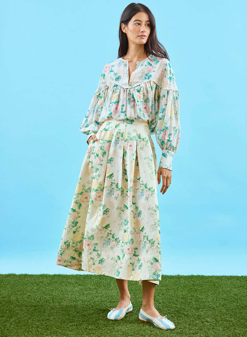 Hunter Bell Alexis Skirt - Garden Rose Peony