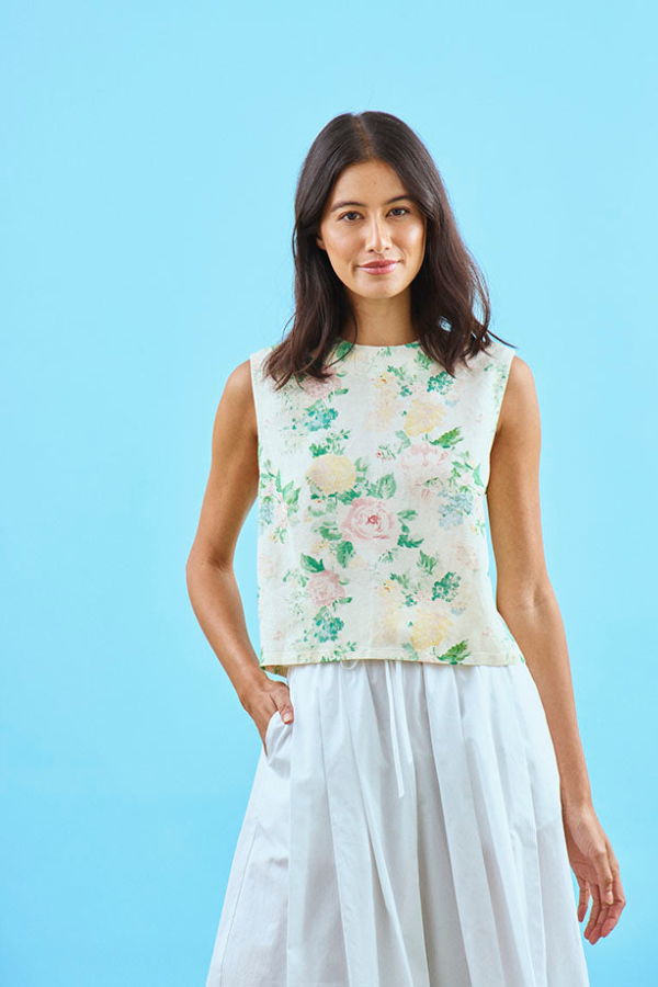 Hunter Bell Manning Top - Garden Rose Peony