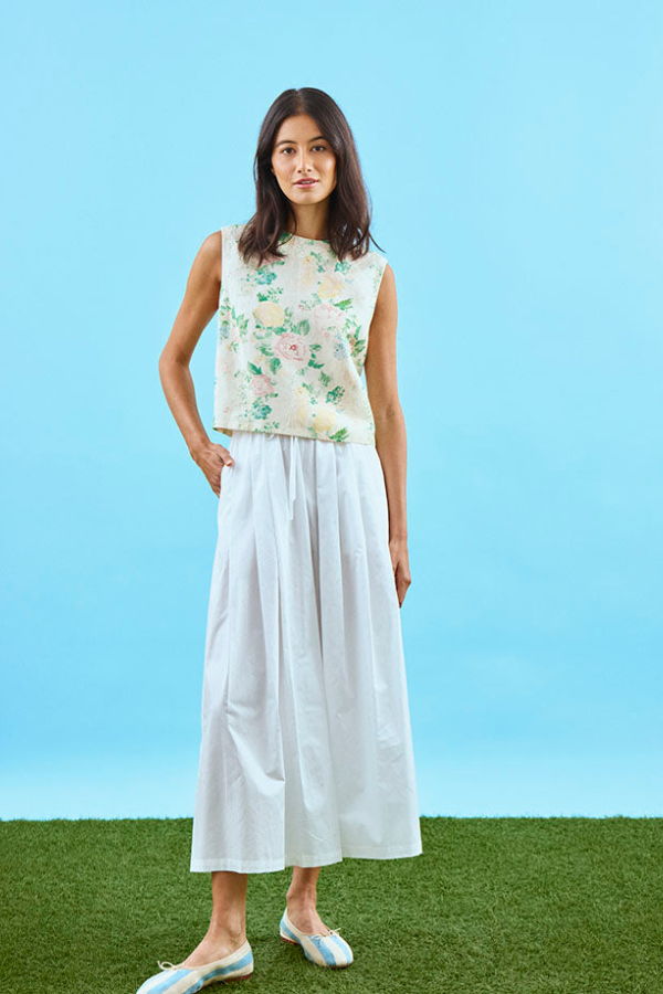 Hunter Bell Manning Top - Garden Rose Peony