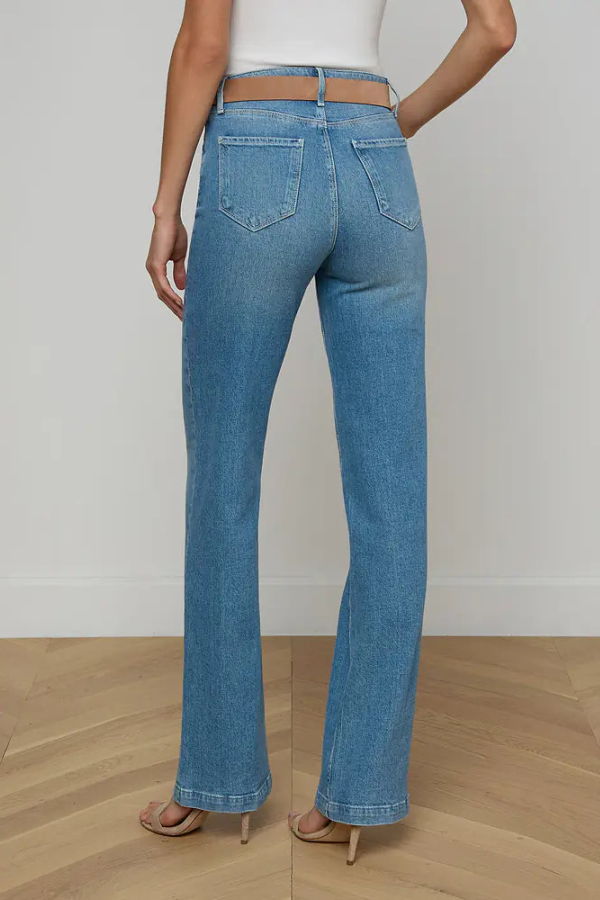 L'agence Clayton H/R Wide Jean Jeans - Calabasas