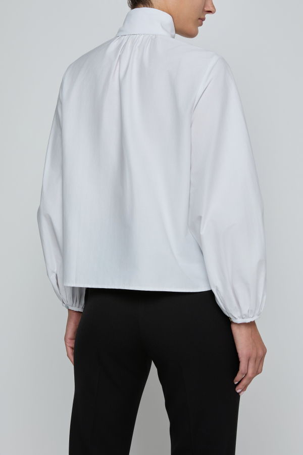 L'agence Deon Tie-Neck Blouse - White