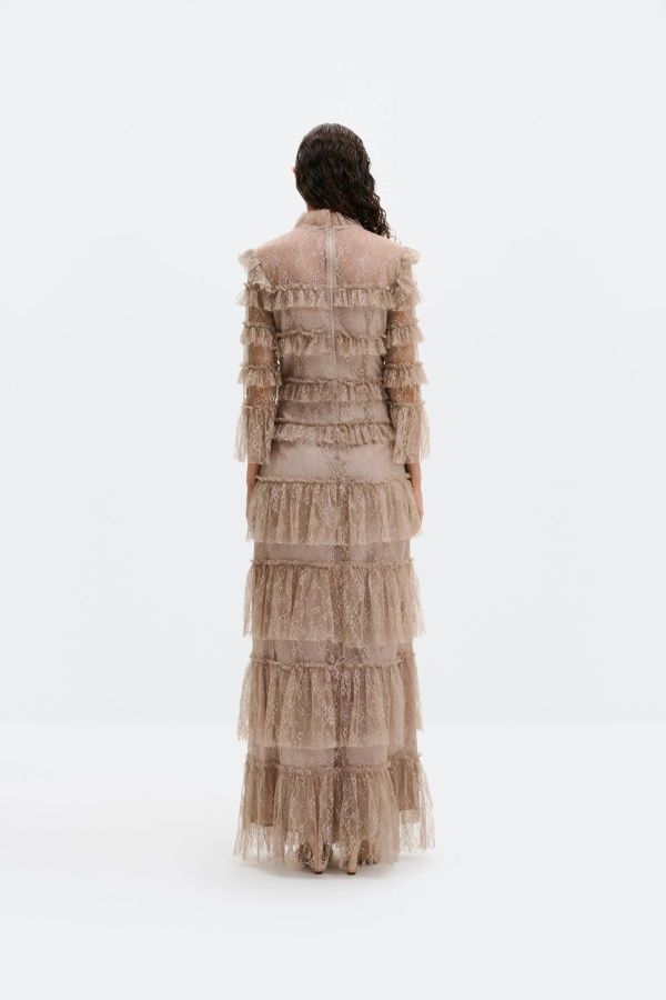 Malina Carmine Maxi Dress - Greige