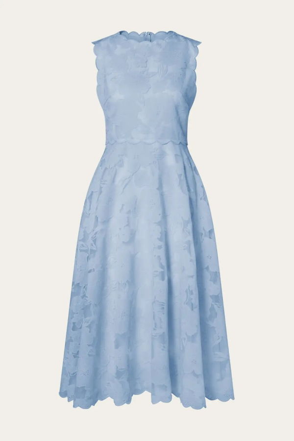 Malina Elin Midi Dress - Sky Blue