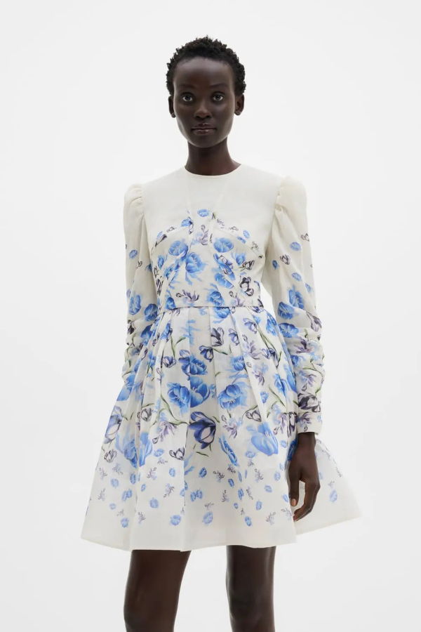 Malina Leoni Mini Dress - Tulip Blue