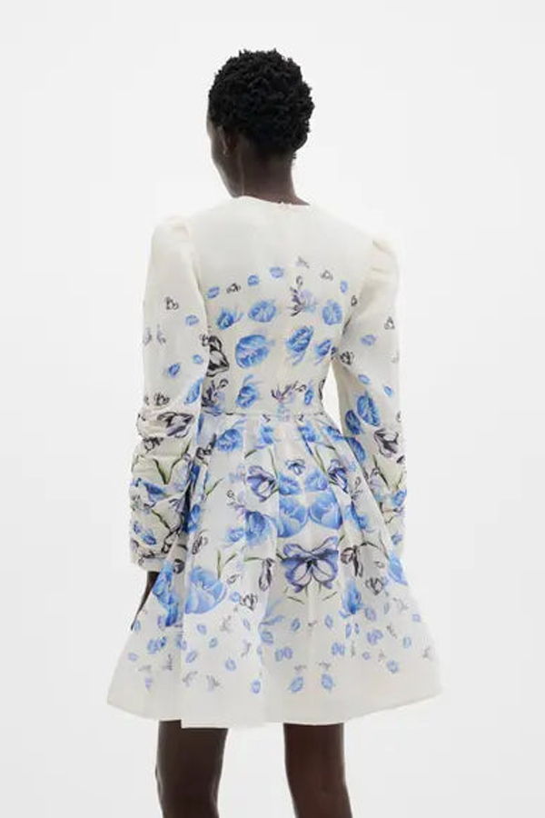 Malina Leoni Mini Dress - Tulip Blue