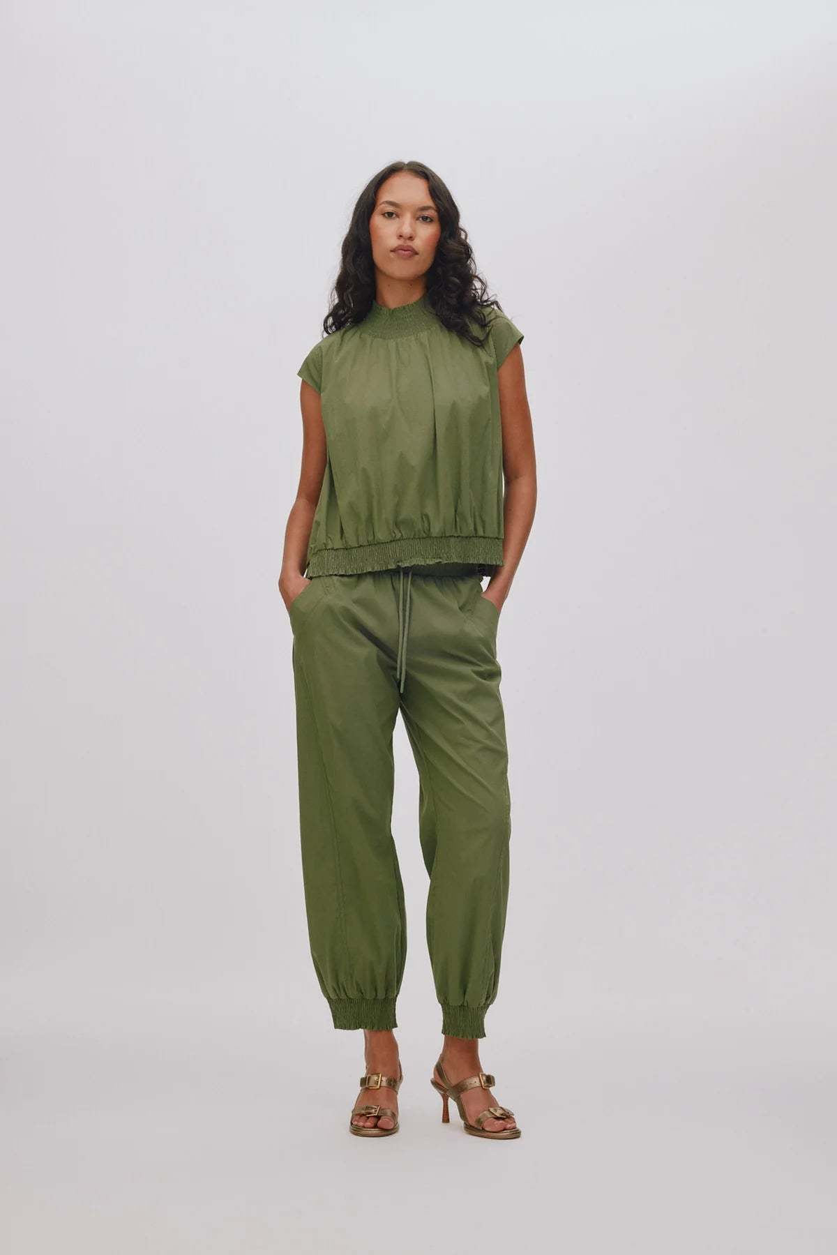 Rabens Saloner Papery Angle Seam Pants - Shadow - Image 1 of 3
