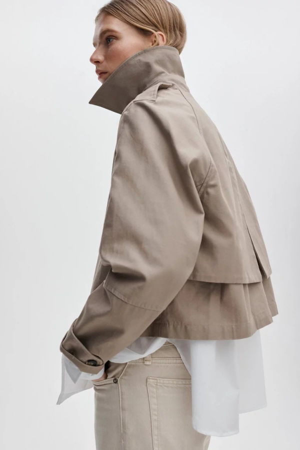 Rag & Bone Jamie Cropped Trench Coat - Khaki