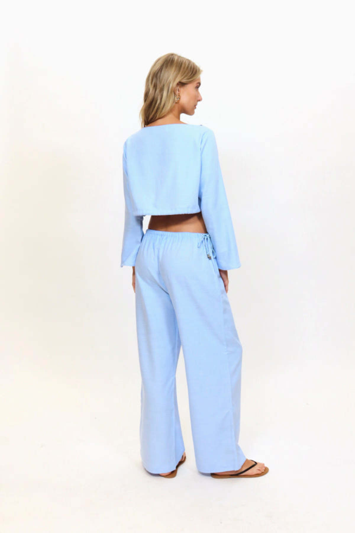 Solid and Striped Chelley Top Top - Blue Lagoon - Image 2 of 4