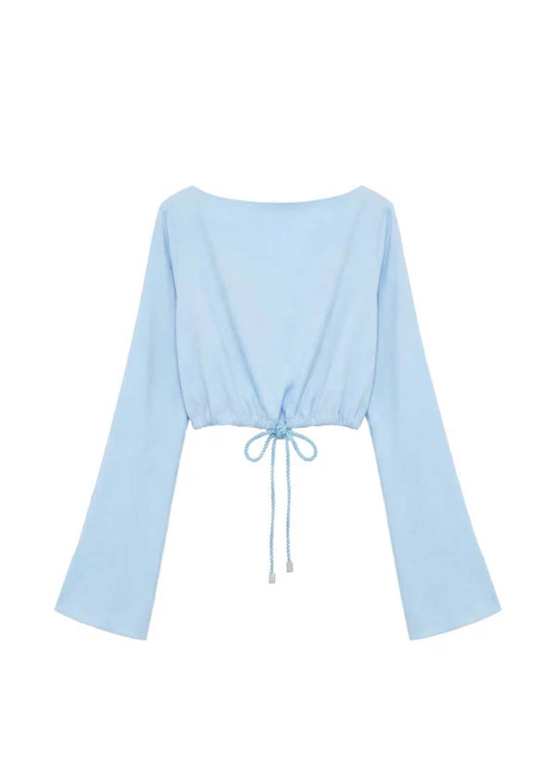 Solid and Striped Chelley Top Top - Blue Lagoon