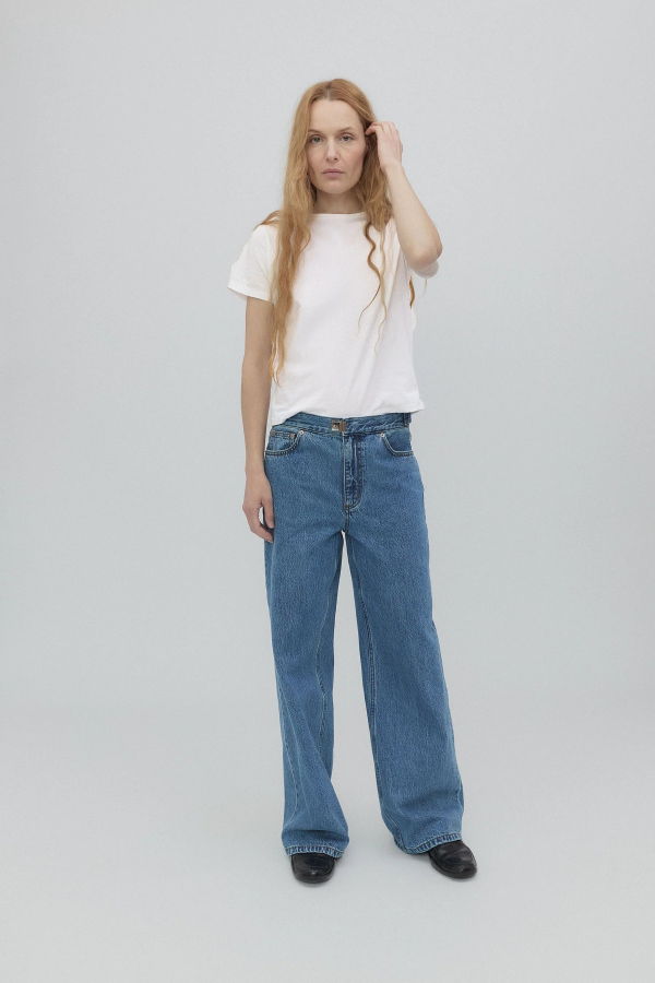 Still Here New York Buckle Jean Jeans - Classic Blue