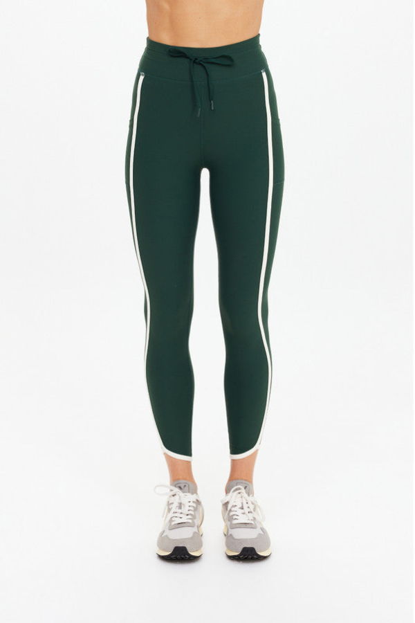 The Upside Santa Fe 25" Midi Pant Leggings - Jungle Green
