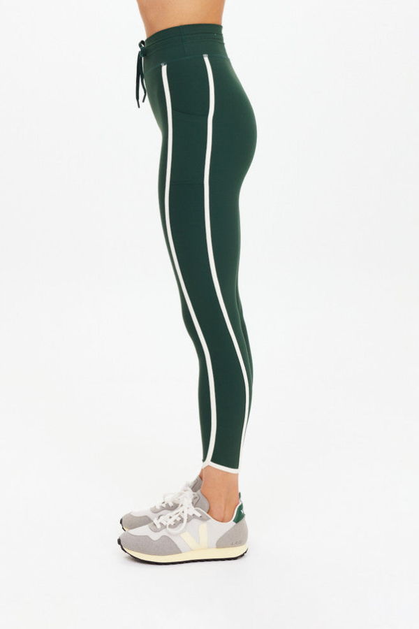 The Upside Santa Fe 25" Midi Pant Leggings - Jungle Green
