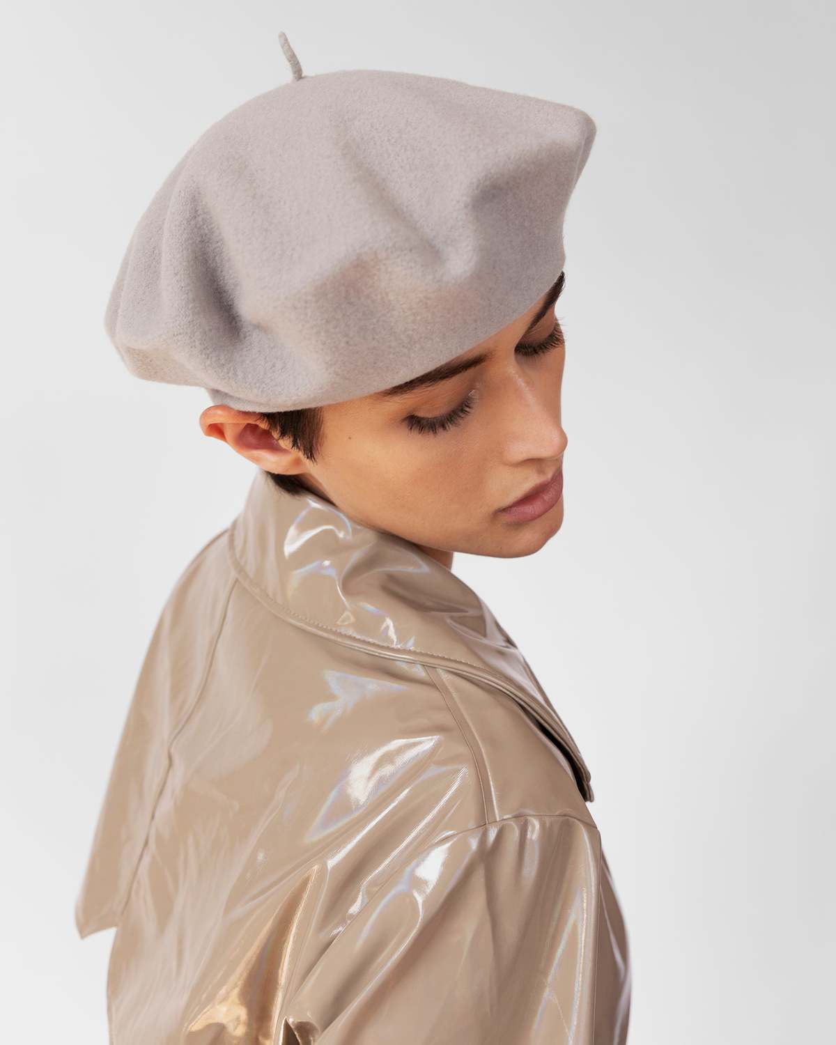 Clyde Rohmer Beret - Bone - Image 3 of 4