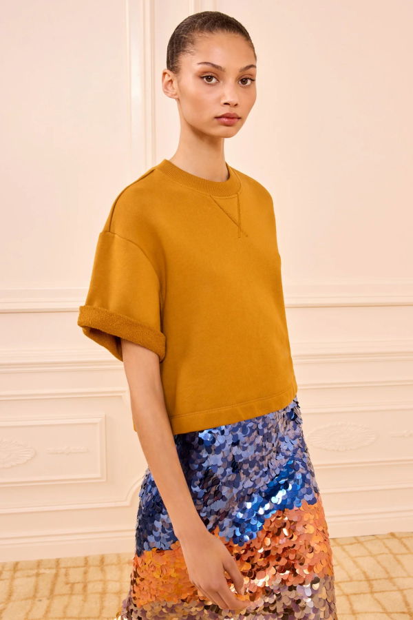 Ulla Johnson Cove SS Terry Top - Tourmaline