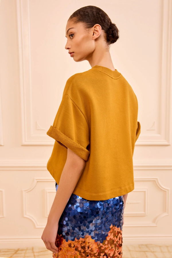 Ulla Johnson Cove SS Terry Top - Tourmaline