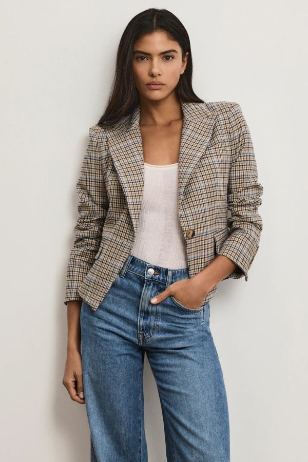 Veronica Beard Hosanna Dickey Jacket - Malt Multi