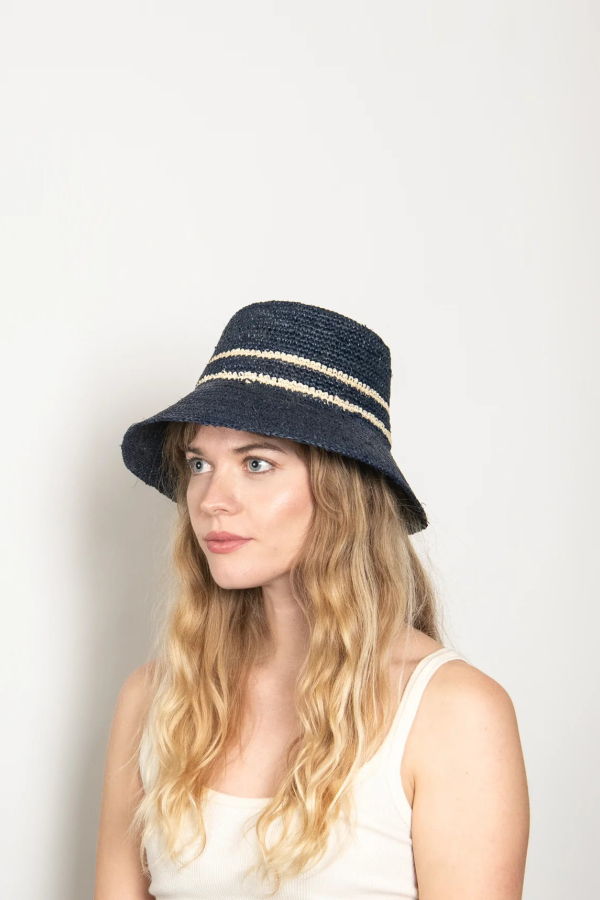 WYETH Ensley Raffia Bucket Hat