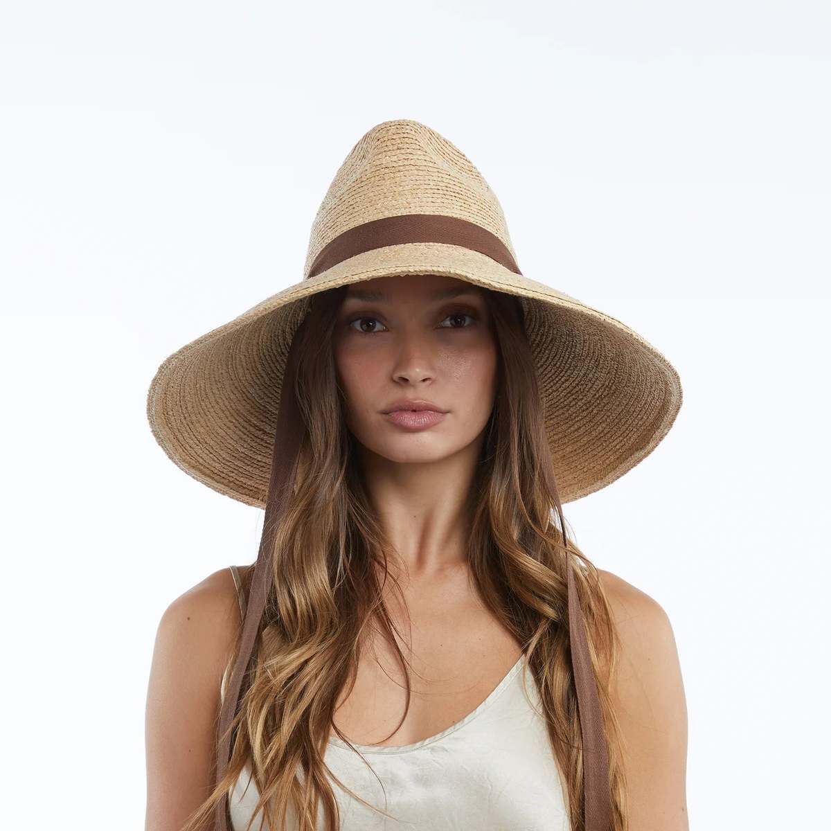 NEW WYETH   READ**** Wide Brim Straw Sun Hat - Natural Straw Natalia Tripilla Straw Sun Hat in Natural main image 2