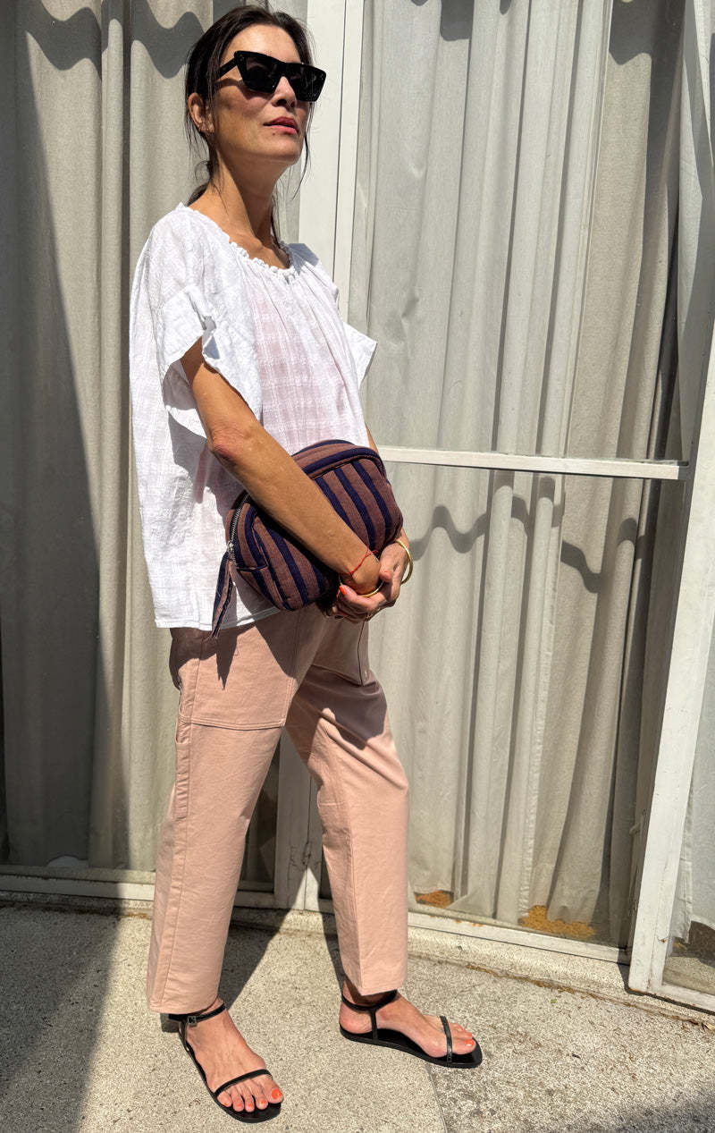 Two White Khadi Check Shirt